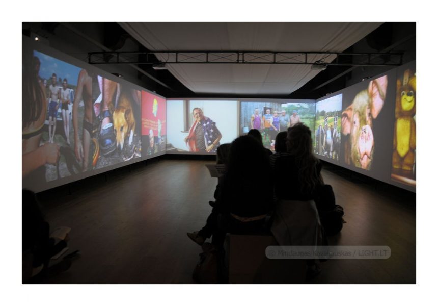 Noorderlicht, Leeuwarden, Fries museum. Behind Walls - exhibition. Part 2 - after 1989 - projection with my works from "Portrait of Kražiai". 2008