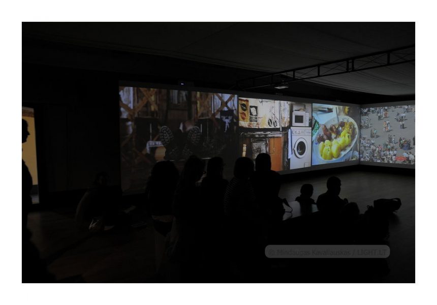Noorderlicht, Leeuwarden, Fries museum. Behind Walls - exhibition. Part 2 - after 1989 - projection with my works from "Portrait of Kražiai". 2008