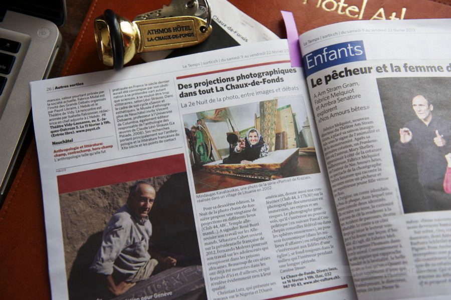 "Le Temps" supplement "Sortir" & Nuit de la Photo at La Chaux-de-Fonds