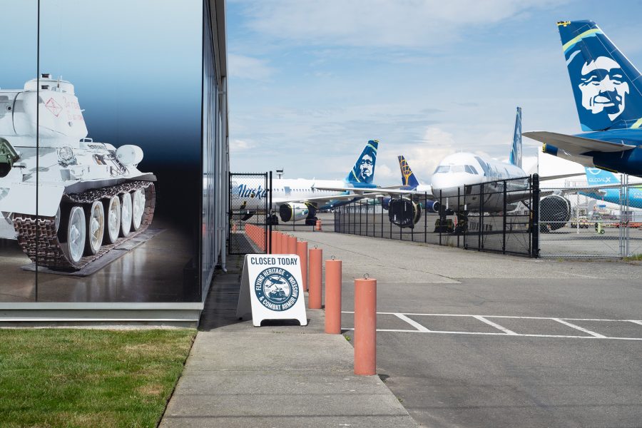 Paine Field, Boeing, Airbus. Alaska Airlines, Everett, Seattle, MRO, Museum